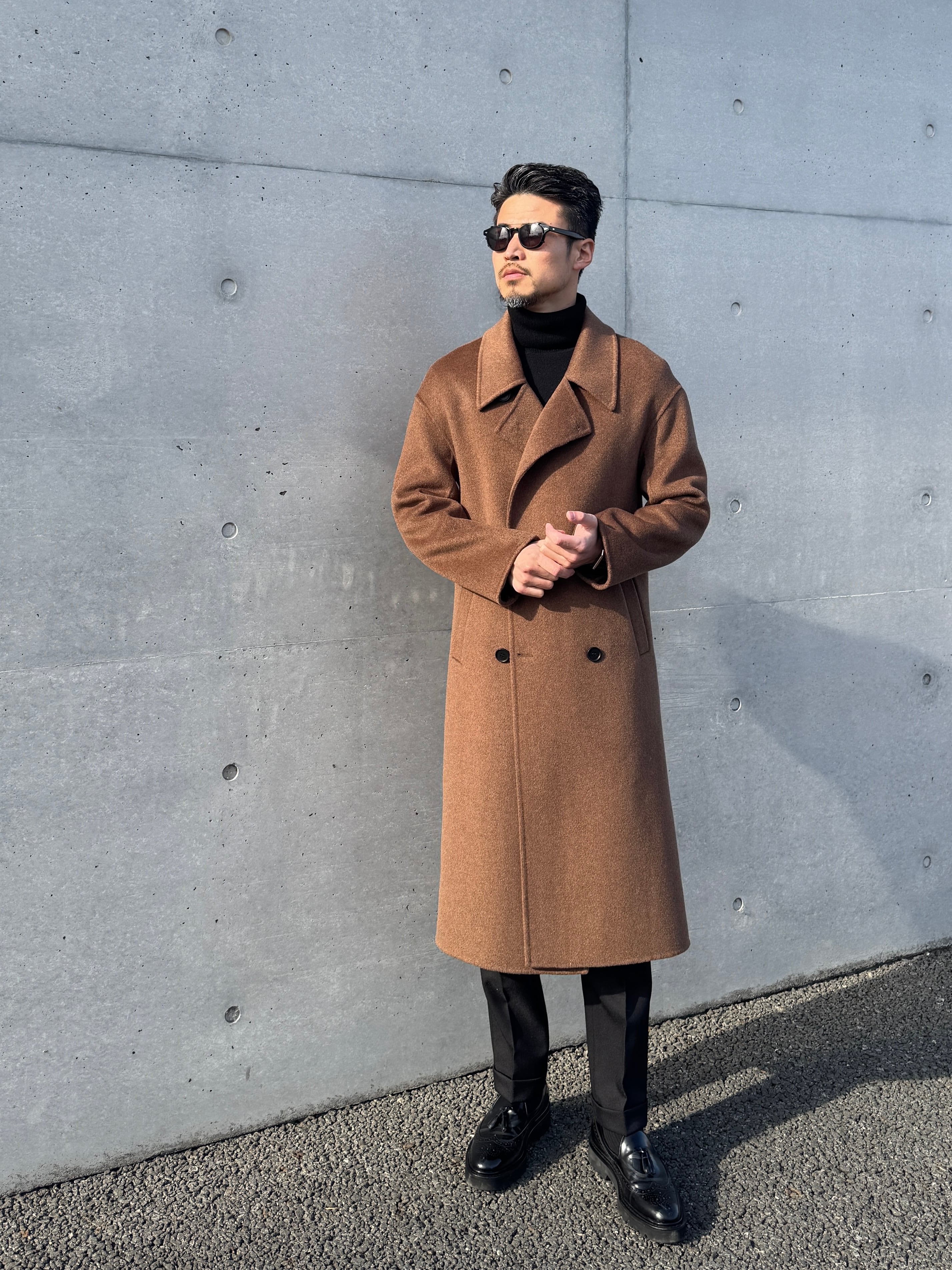 ウールオーバーサイズロングPコート | Wide Range