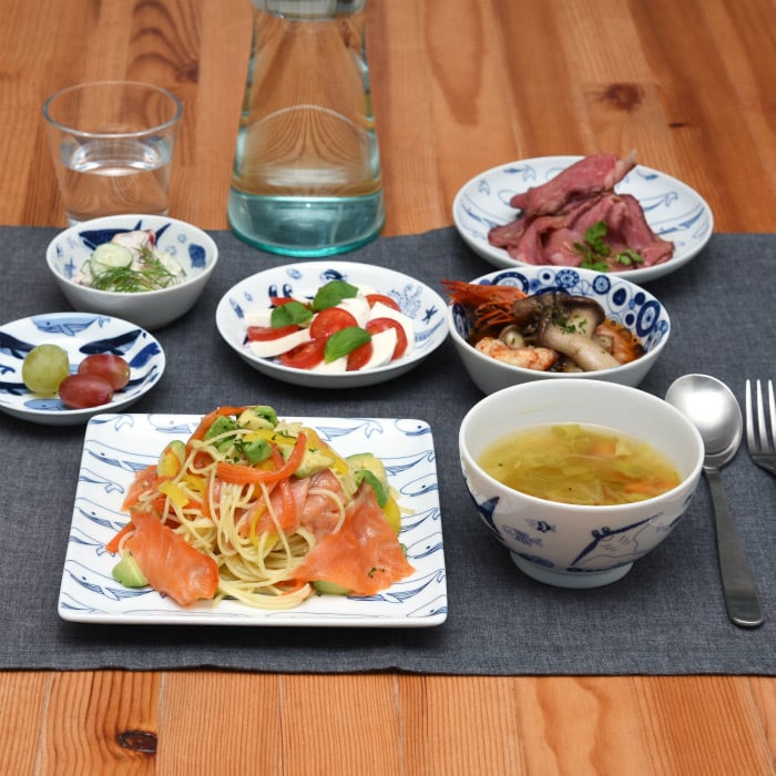 超希少 ペアプレート 和食器 花柄 大サイズスクエアプレート 超希少