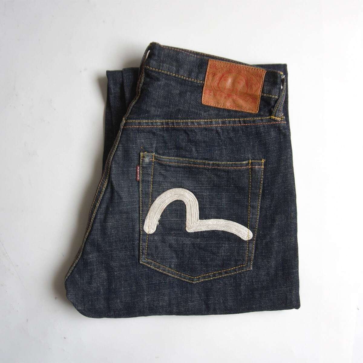 雰囲気抜群/濃紺】EVISU 【LOT.2000 デニムパンツ】32×35 エビス