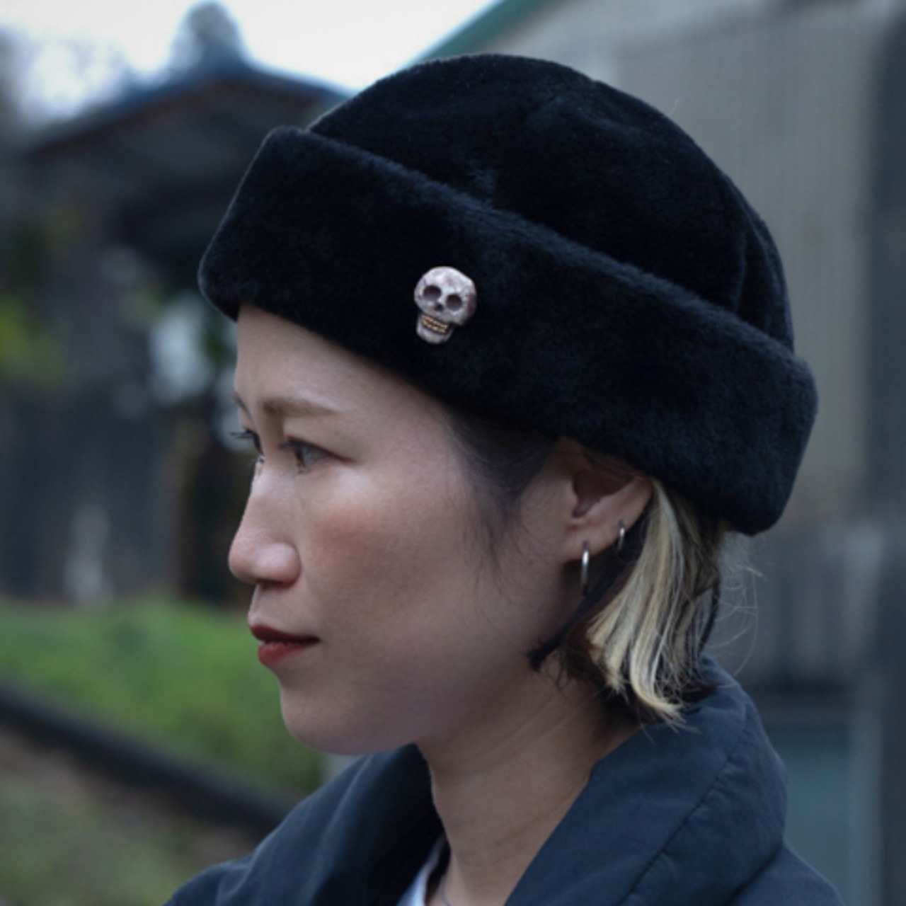 骸骨 オペラ　ブローチ