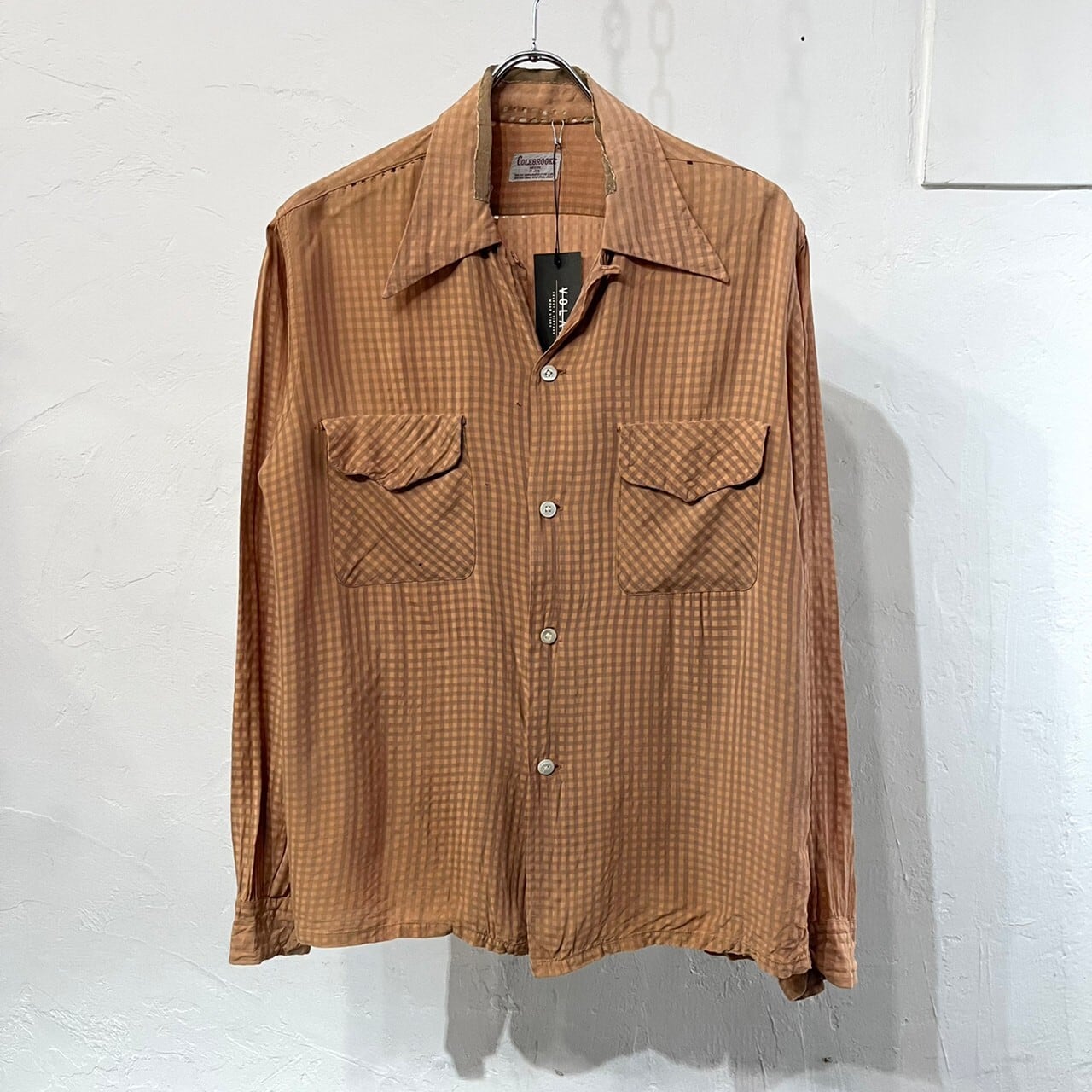 50s COLEBROOKE Rayon Open Collar Shirt