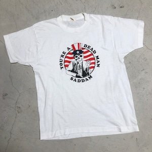 1980'S T-SHIRT ”YOU'RE A DEAD MAN SADDAM"