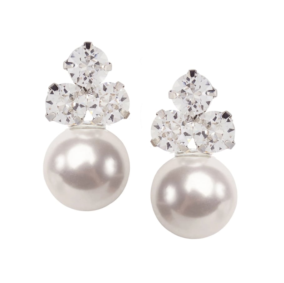 【Elizabeth Bower】Triplet Duet Stud イヤリング シルバー