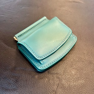 Bluesunshinetrading×6Tleatherworksコラボ【マネークリップ】Turquoise