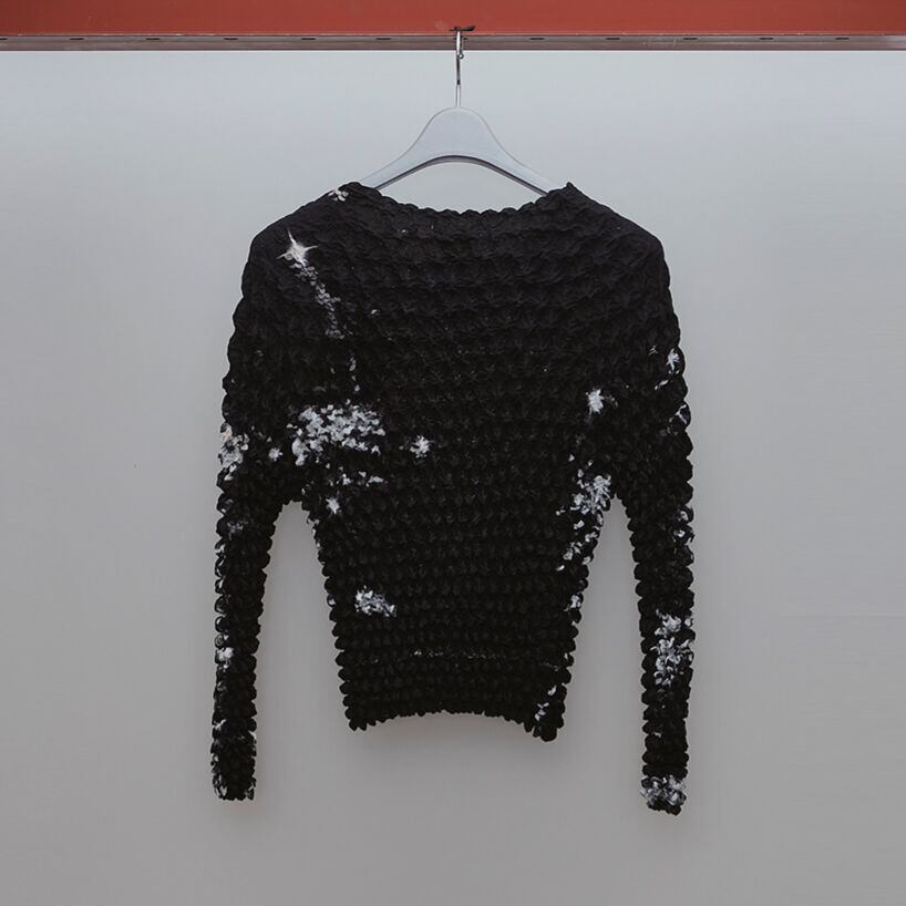 トップス MASU POPCORN SWEATSHIRT MMSS-CS0123 MASU 23ss POPCORN SWEATSHIRT BLACK MASU POPCORN SWEATSHIRT (BLACK