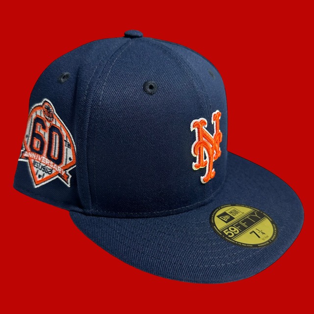 New York Mets 60th Anniversary New Era 59Fifty  Fitted / Navy (Gray Brim)
