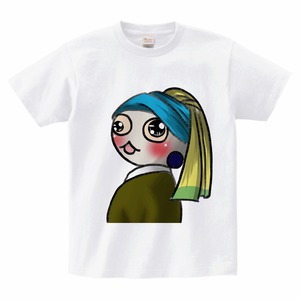 絵画のようなTシャツ（真珠の耳飾りのウトゥ）