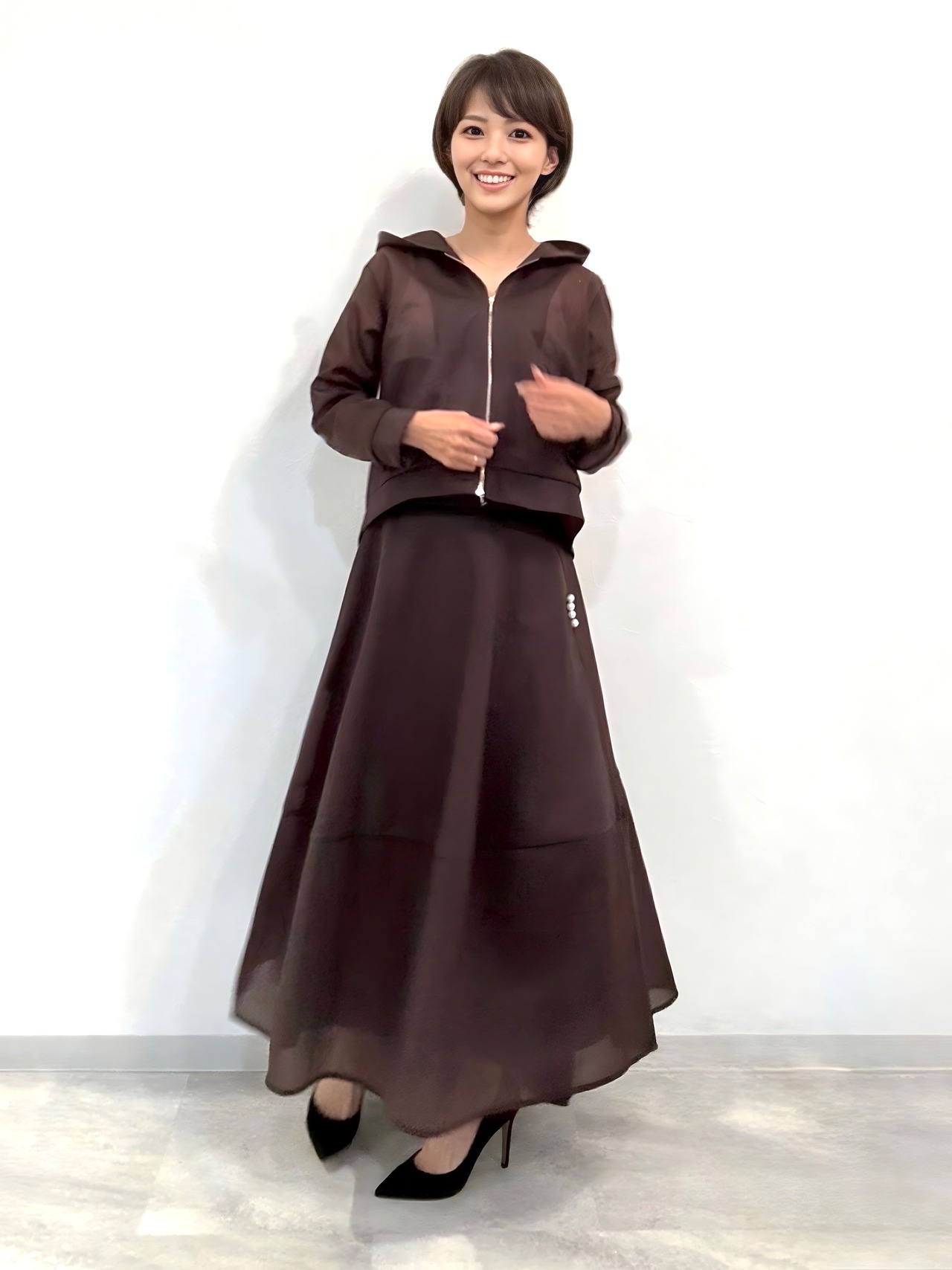 ダンボールオーガンジーパーカー