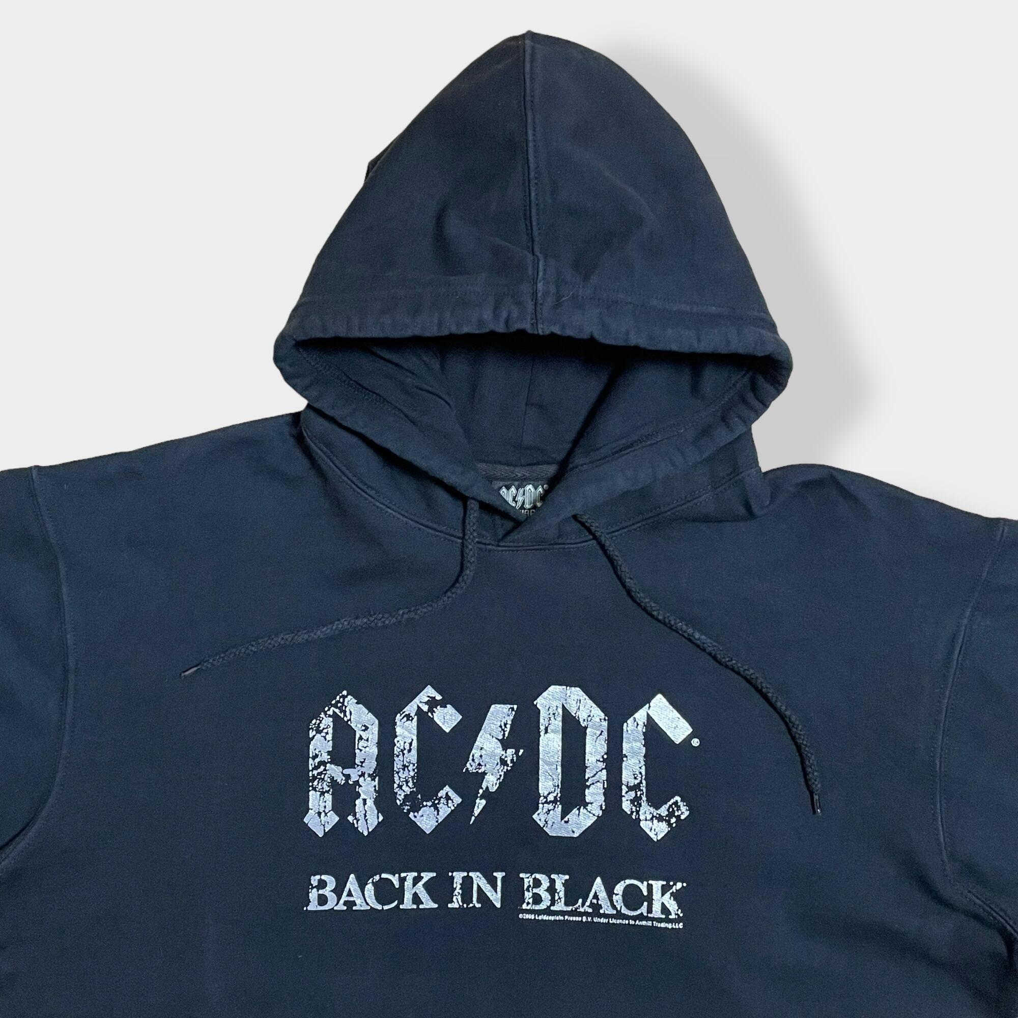 AC/DC】BACK IN BLACK ロゴ 公式 オフィシャル バンドパーカー