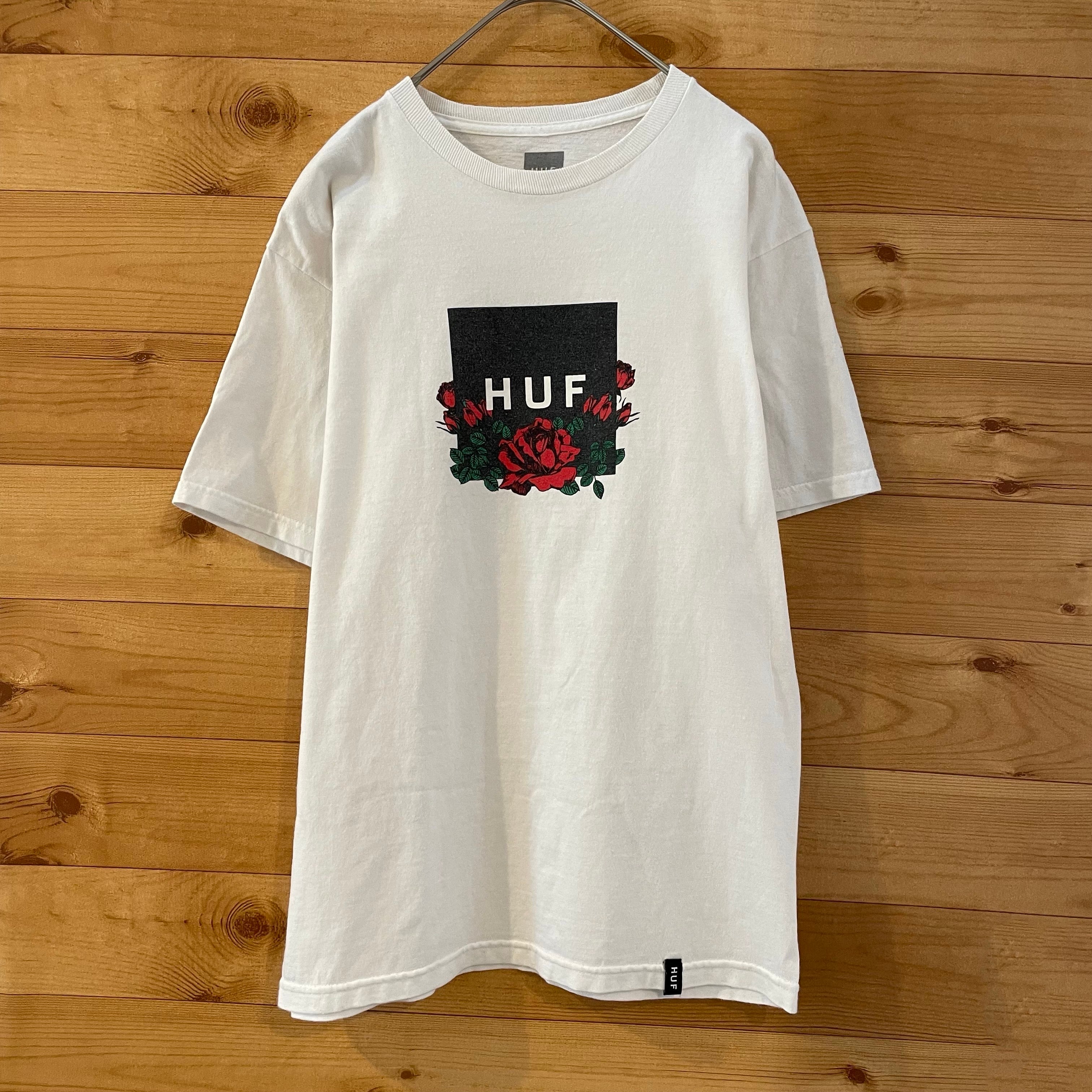 希少デザイン　HUF　ワンポイントロゴプリント　タイダイ染めTシャツ　メキシコ製