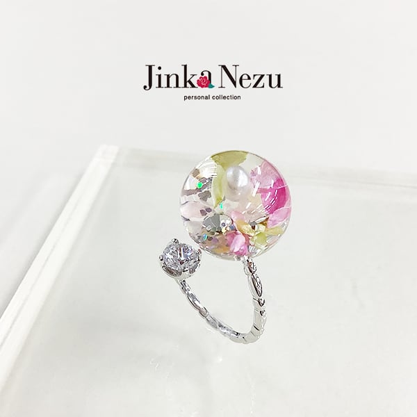 678892 JinkaNezu フラワーガーデン キュービックジルコニア リング | JinkaNezu collection (ジンカネヅ コレクション) 678892 JinkaNezu フラワーガーデン キュービックジルコニア リング | JinkaNezu collection (ジンカネヅ コレクション)