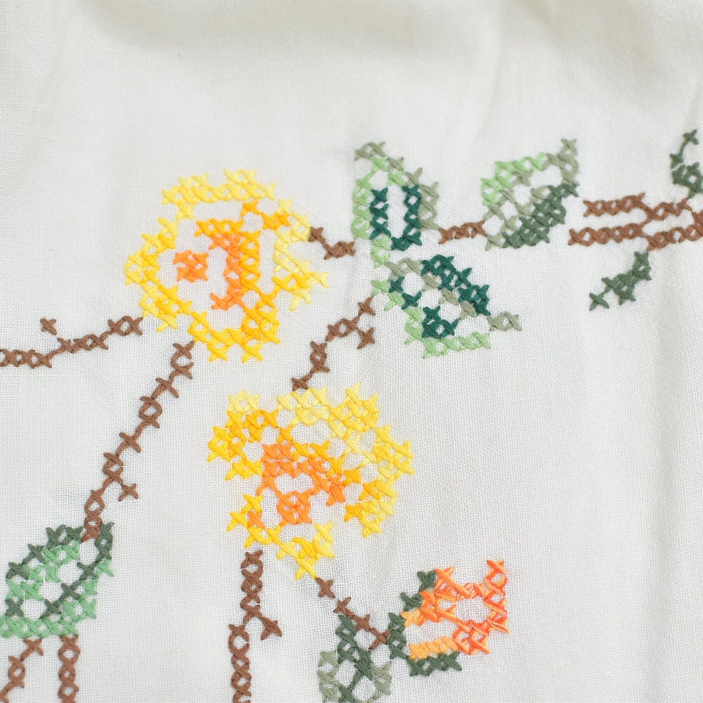 Remakeリメイク 再構築 パッチワーク&フラワー、アニマル刺繍 デザイン