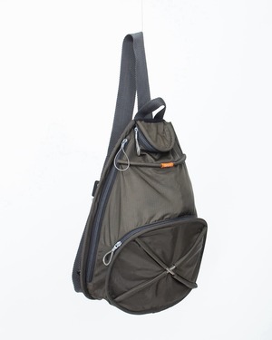 "DKNY" rip stop nylon shoulder bag