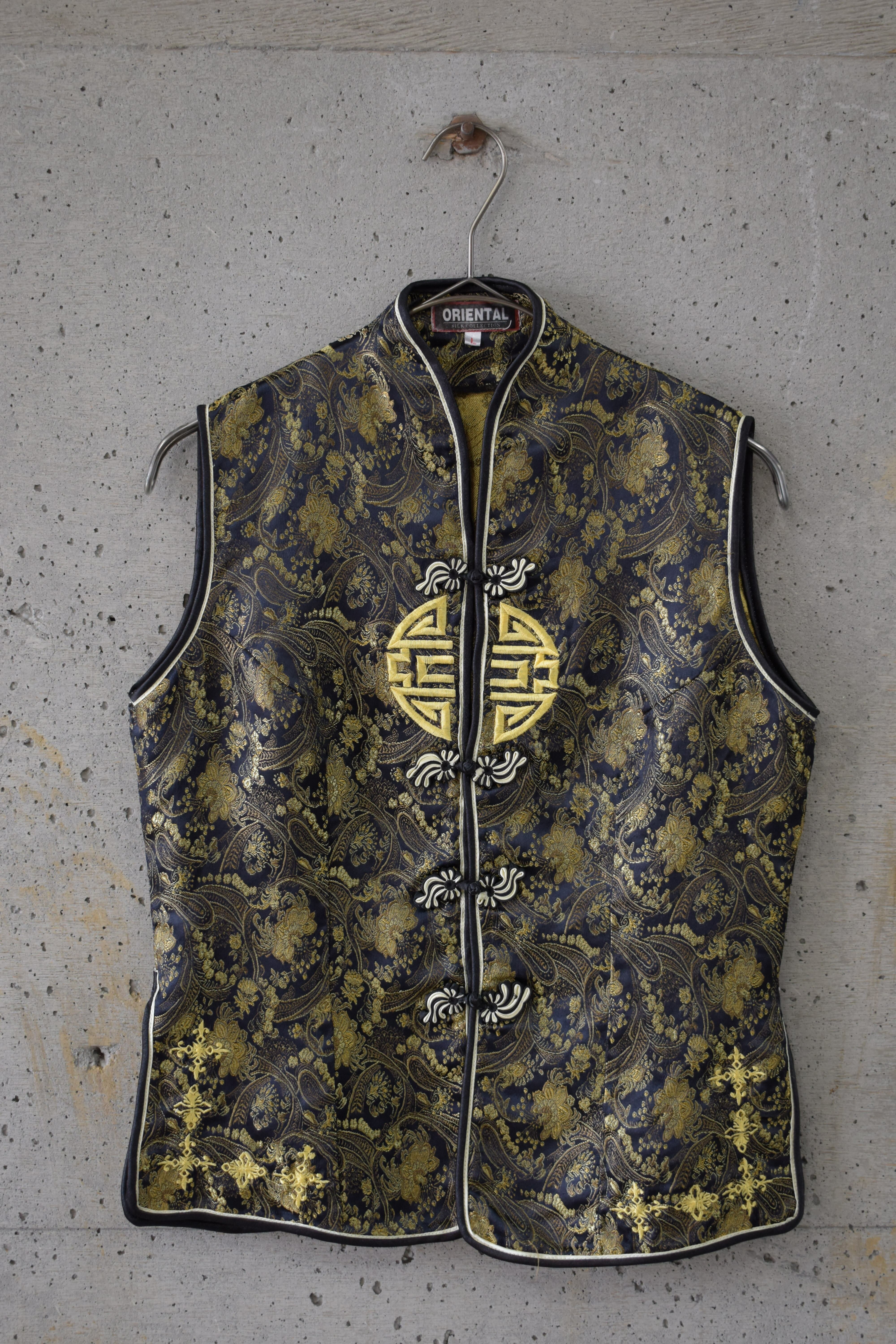 Black and gold China Vest