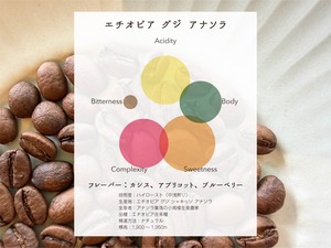 エチオピア グジ アナソラWS ナチュラル 100g