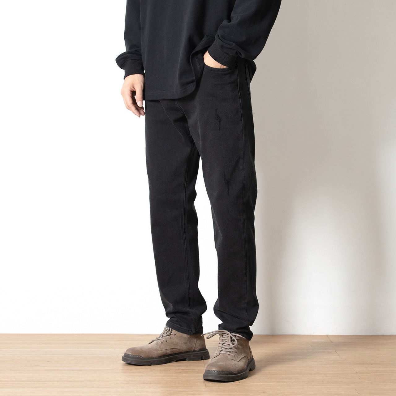 シンプルスタイリッシュ スリムテーパードパンツ af0016