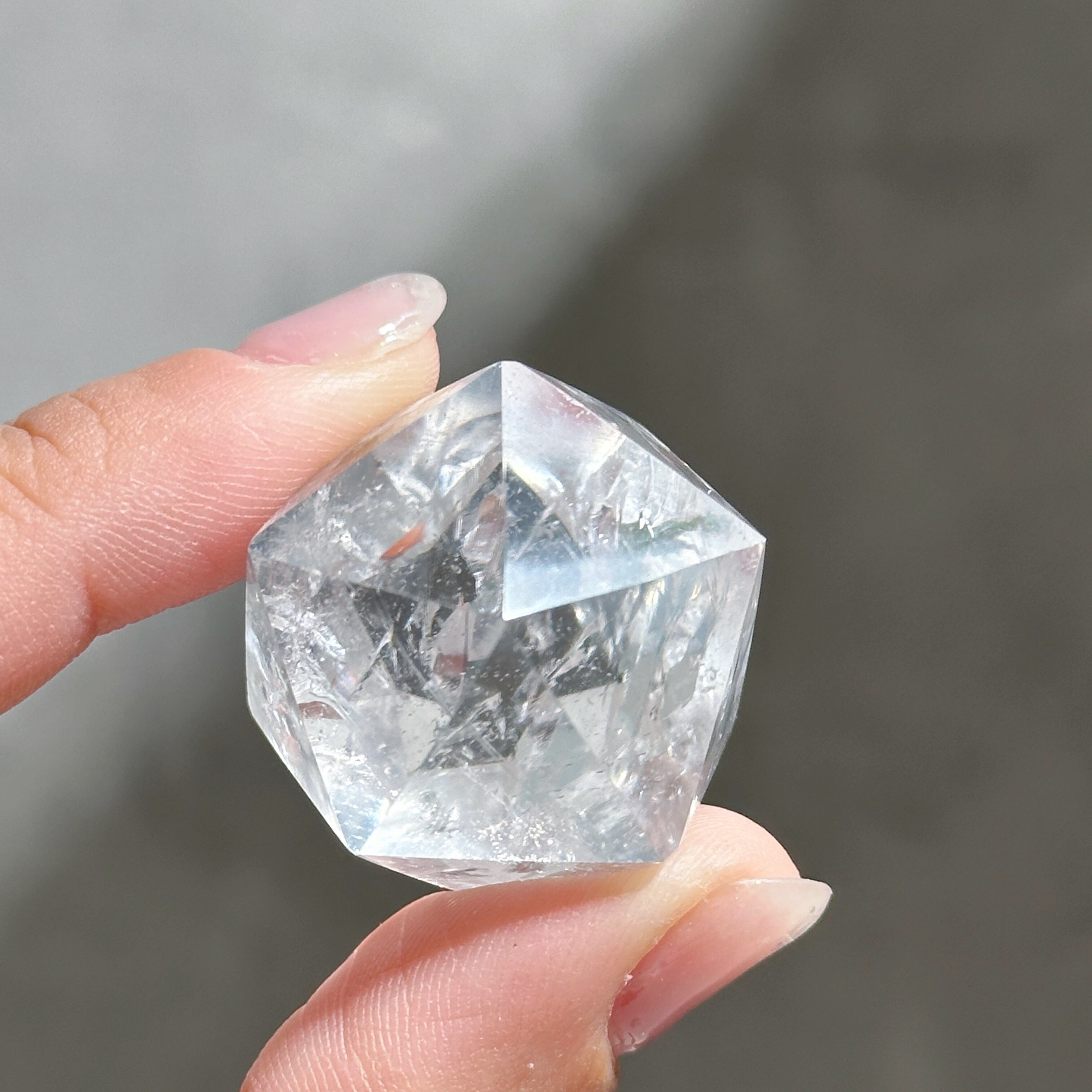 虹◎ミナスジェライス産クリアクォーツ 二十面体41◇Clear Quartz