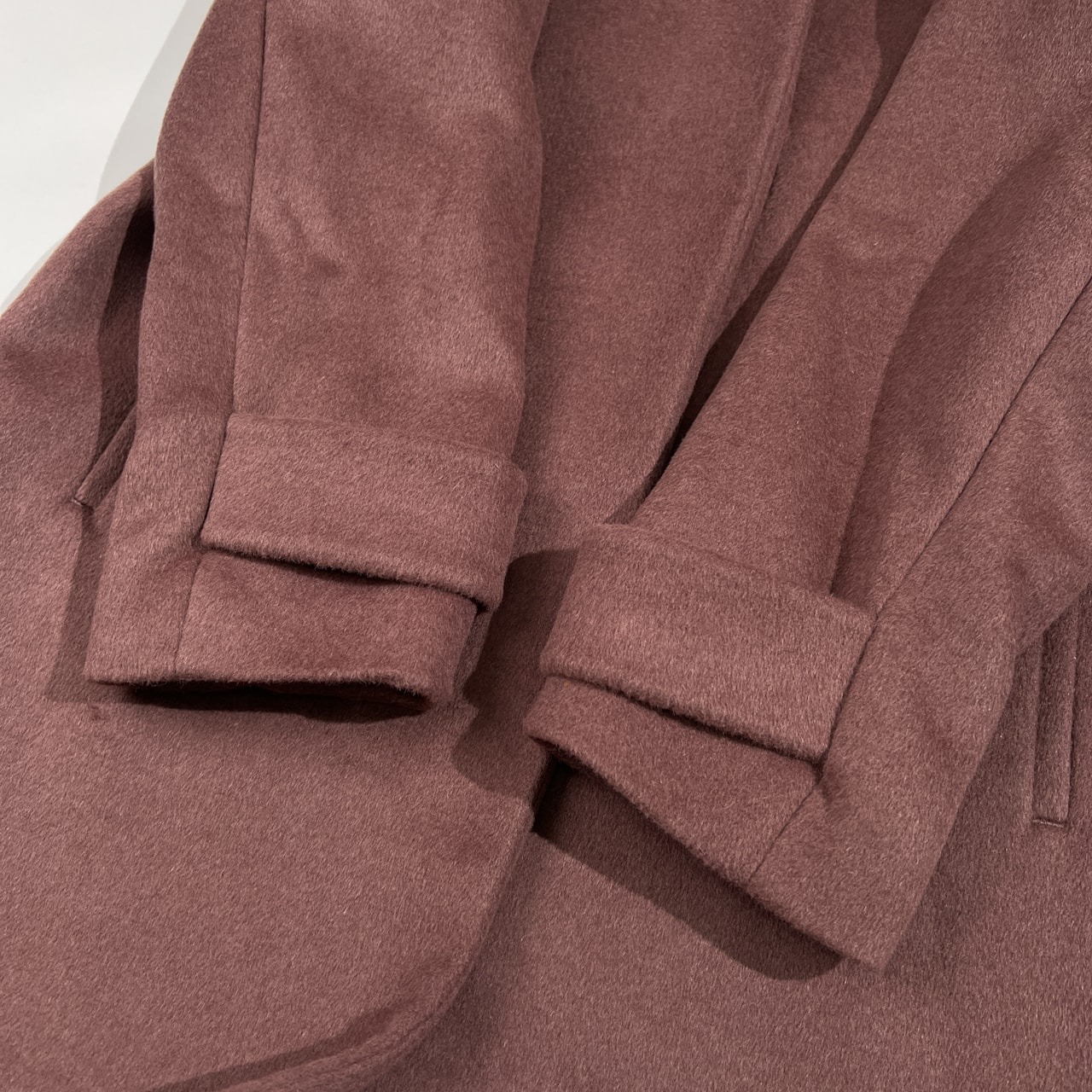 GREEN LABEL RELAXING グリーンレーベルリラクシング ノーカラー アンゴラ混 ウール コート 38 /UNITED ARROWS ユナイテッドアローズ