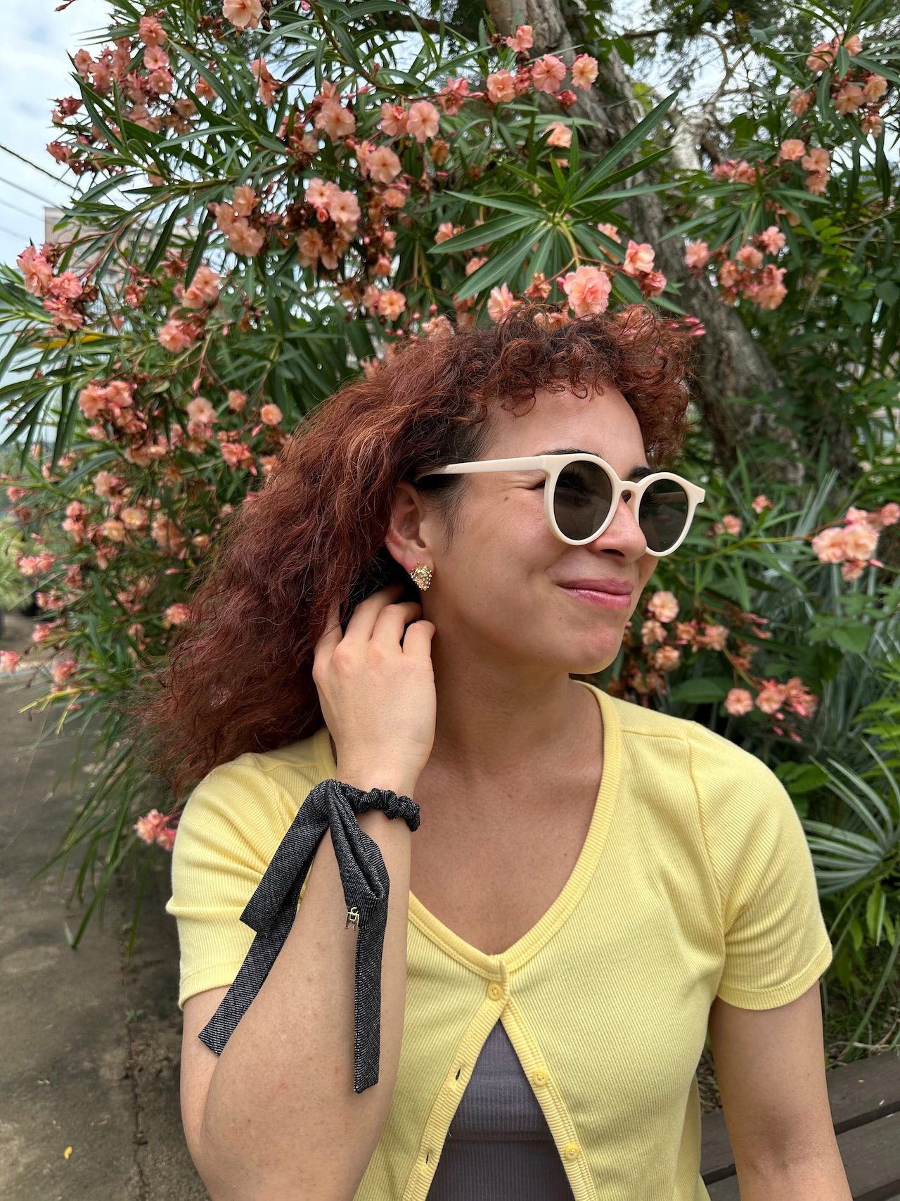 デニムリボンシュシュ