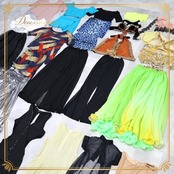 ベリーダンス 衣装 まとめ売り 30点以上 セット トップス スカート ズボン パンツ レオタード インナー ワンピース ドレス 白 黒 緑 赤 上下セット レッスン 練習 ストレッチ ヒップスカーフ ブラック系 ホワイト系 グリーン系 レッド系 ピンク系