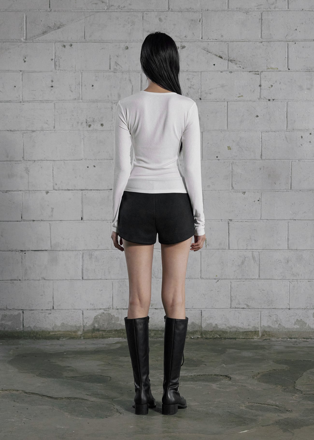 BOHEMIAN SEOUL] ROUND BUTTON SLEEVE, IVORY 正規品 韓国ブランド