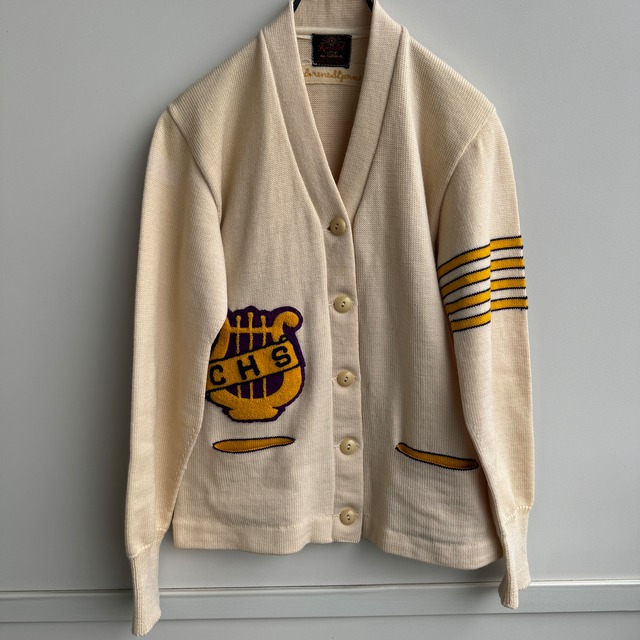 60s バーシティウールニット