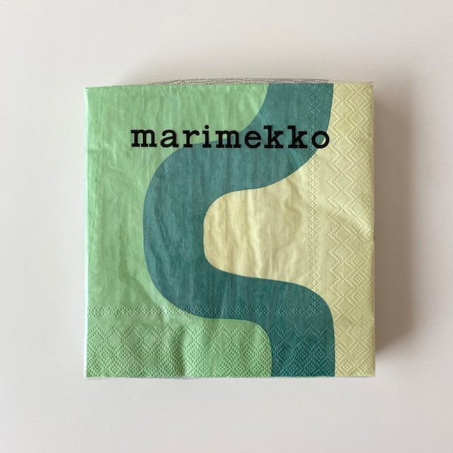 2023春夏【marimekko】ランチサイズ ペーパーナプキン SEIREENI ライトグリーン 20枚入り