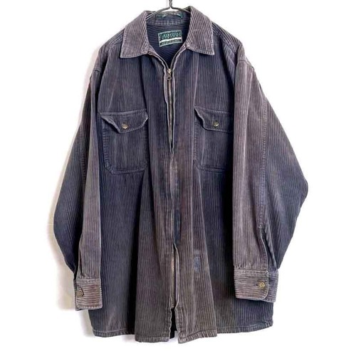 【CLAYBROOKE OUTDOORS】Vintage Zip-Up Corduroy Shirt【1990s-】