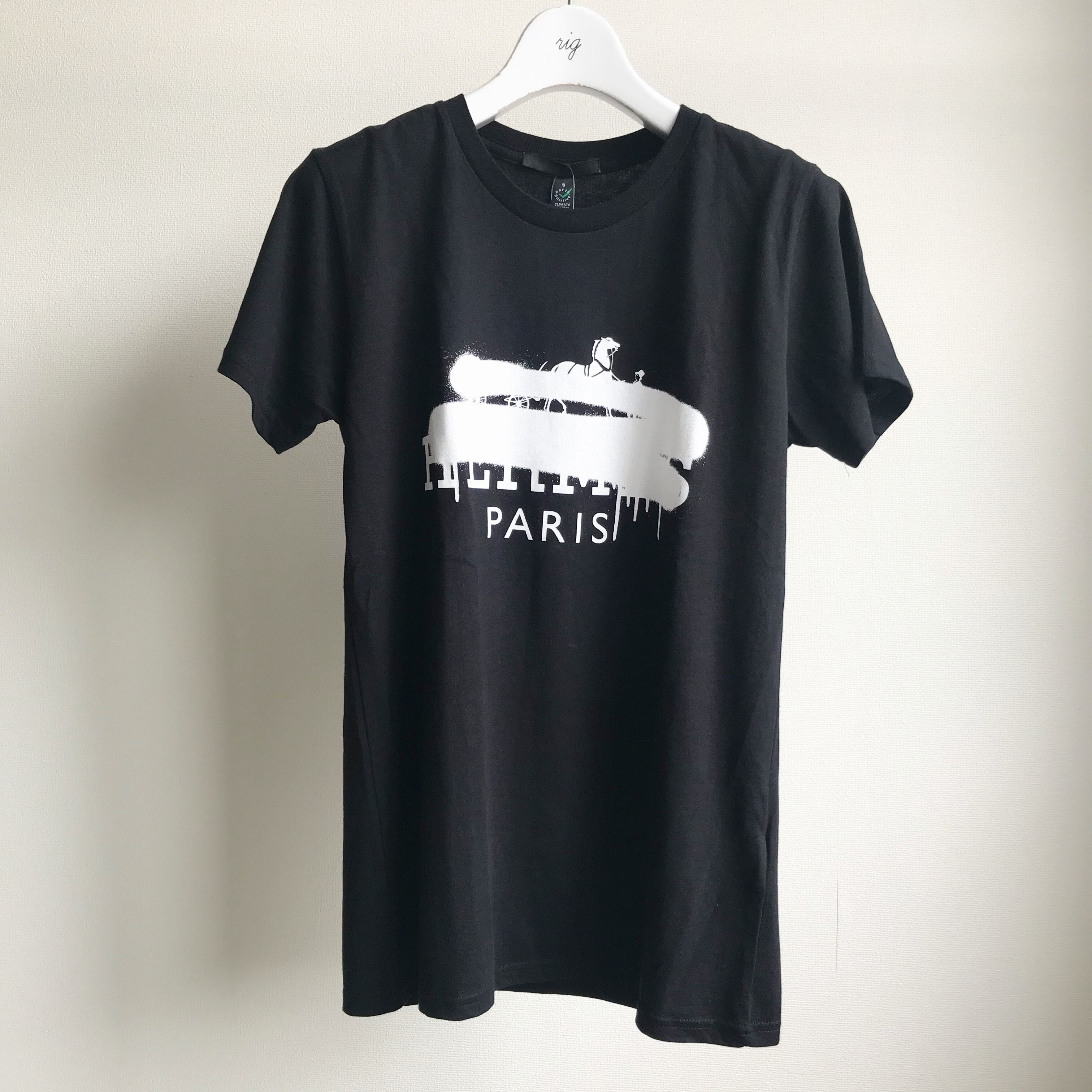 [ BLACK SCORE ] HERMES CROSS Print T-Shirts | rig powered by BASE