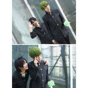 DK814　◆ 黒子のバスケ ★緑間真太郎／秀徳高校制服 　衣装＋ウィッグ★ コスプレ衣装　 新品　完全オーダメイドも対応可 0e366f838b43d86167e44e1a3cdf7d