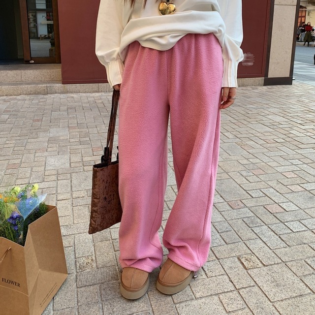 Double fleece sweat pants　B3876