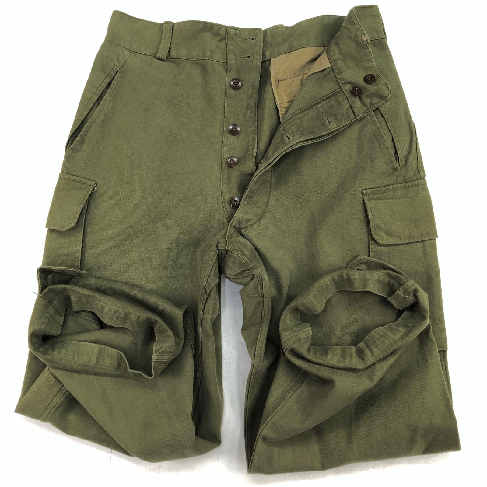 FRENCH ARMY フランス軍 50年代 M-47 カーゴパンツ 前期型 中期 2つ