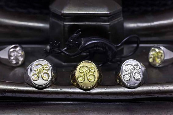 SIGNET RING ALL SILVER (SMALL SIZE) ＃3-21号 | Peanuts&Co