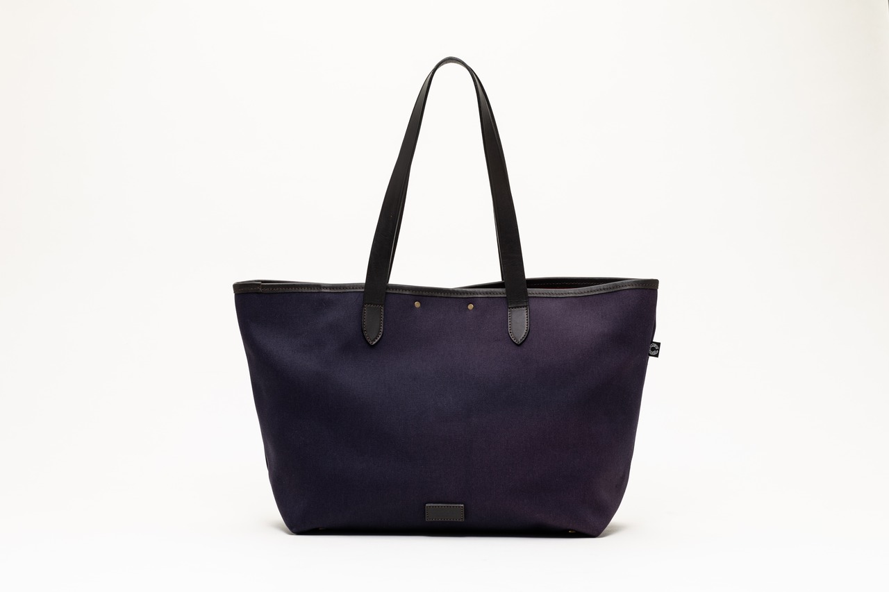 ECONOMY WIDE TOTE / DALBY CANVAS NAVY - 1