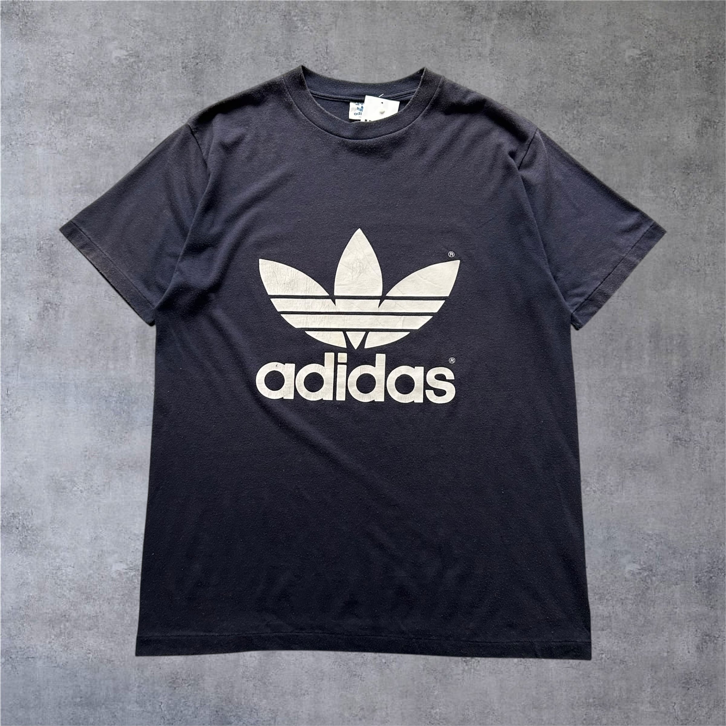 1980s Adidas "Trefoil Logo" T-shirt【高円寺店】