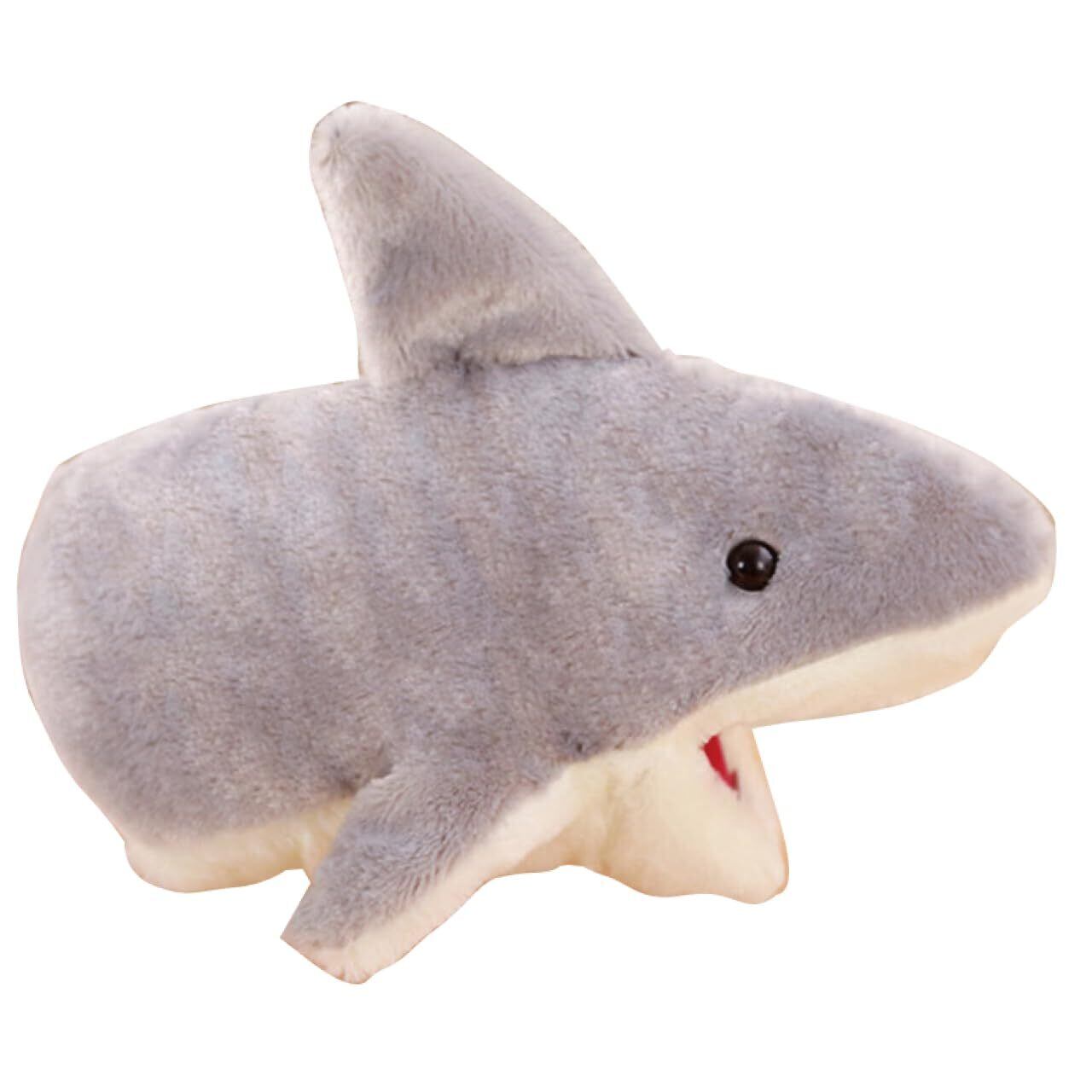 【努力特価】RERACO ハンドパペット パペット 動物 サメ 豚 恐竜 アヒル ぬいぐるみ ブタ 口が動く 人形 パペット人形 パペットマペット 人形劇 アニマル (サメ)