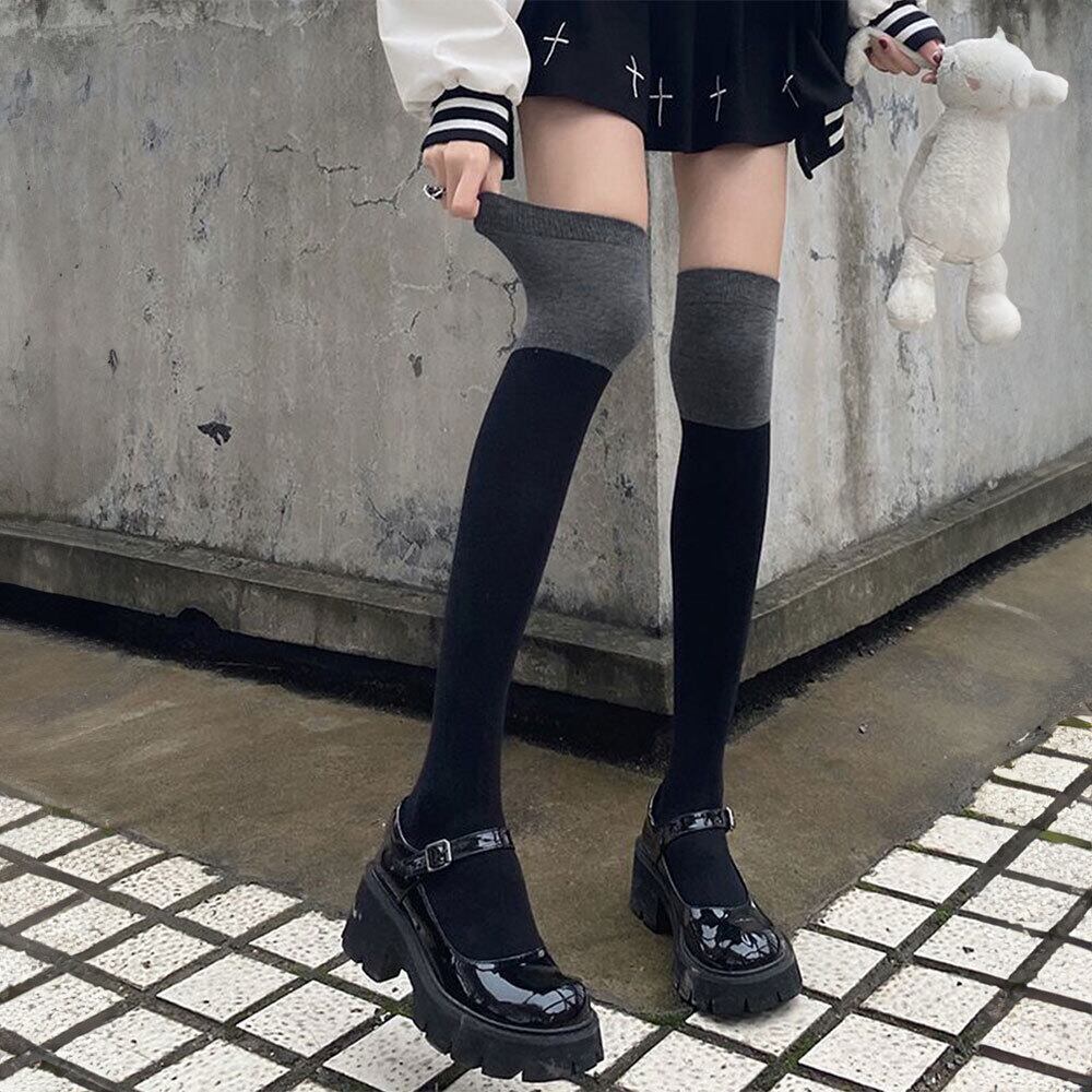 バイカラー ソックス レディース 秋冬 レッグウェア 防寒 韓国 大人 かわいい おしゃれ きれいめ ストレッチ 通勤 通学 ルームソックス 大人可愛い 大人女子