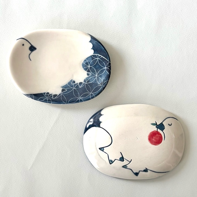 ライチョウ　小皿　numanekko