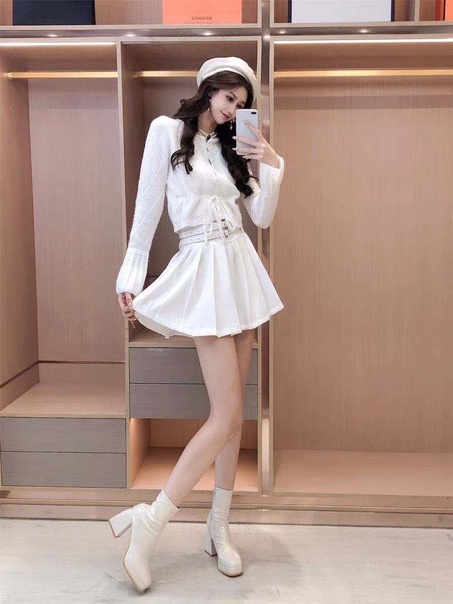 セットアップ】セーター ミニスカート スクール 制服 お嬢様