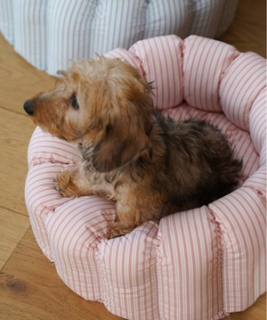 予約【azalea】New Stripe Canelé Cushion (Pink)