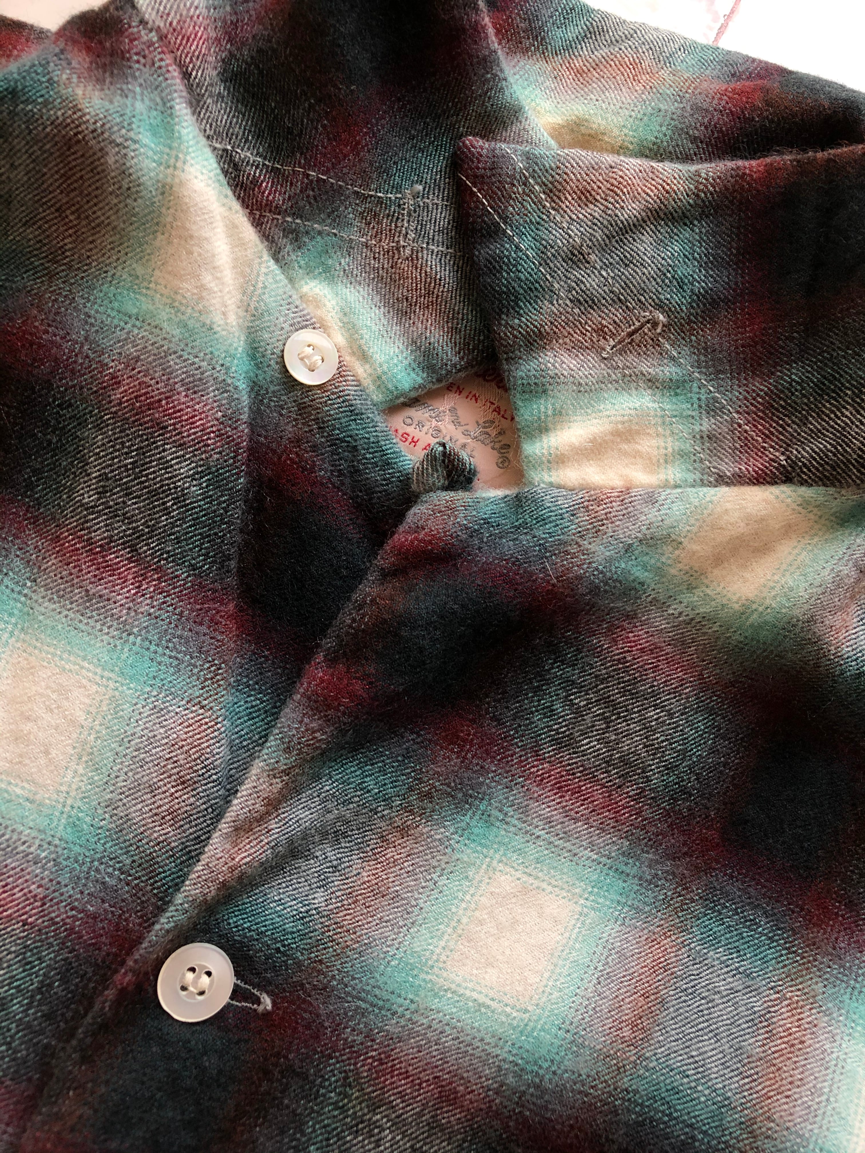 50s VINTAGE GAME AND LAKE OBMRE SHADOW CHECK WOOL BOX SHIRTS 50s VINTAGE GAME AND LAKE OBMRE SHADOW CHECK WOOL BOX SHIRTS