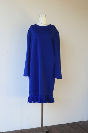 fringe wool knit one-piece - made in Italy