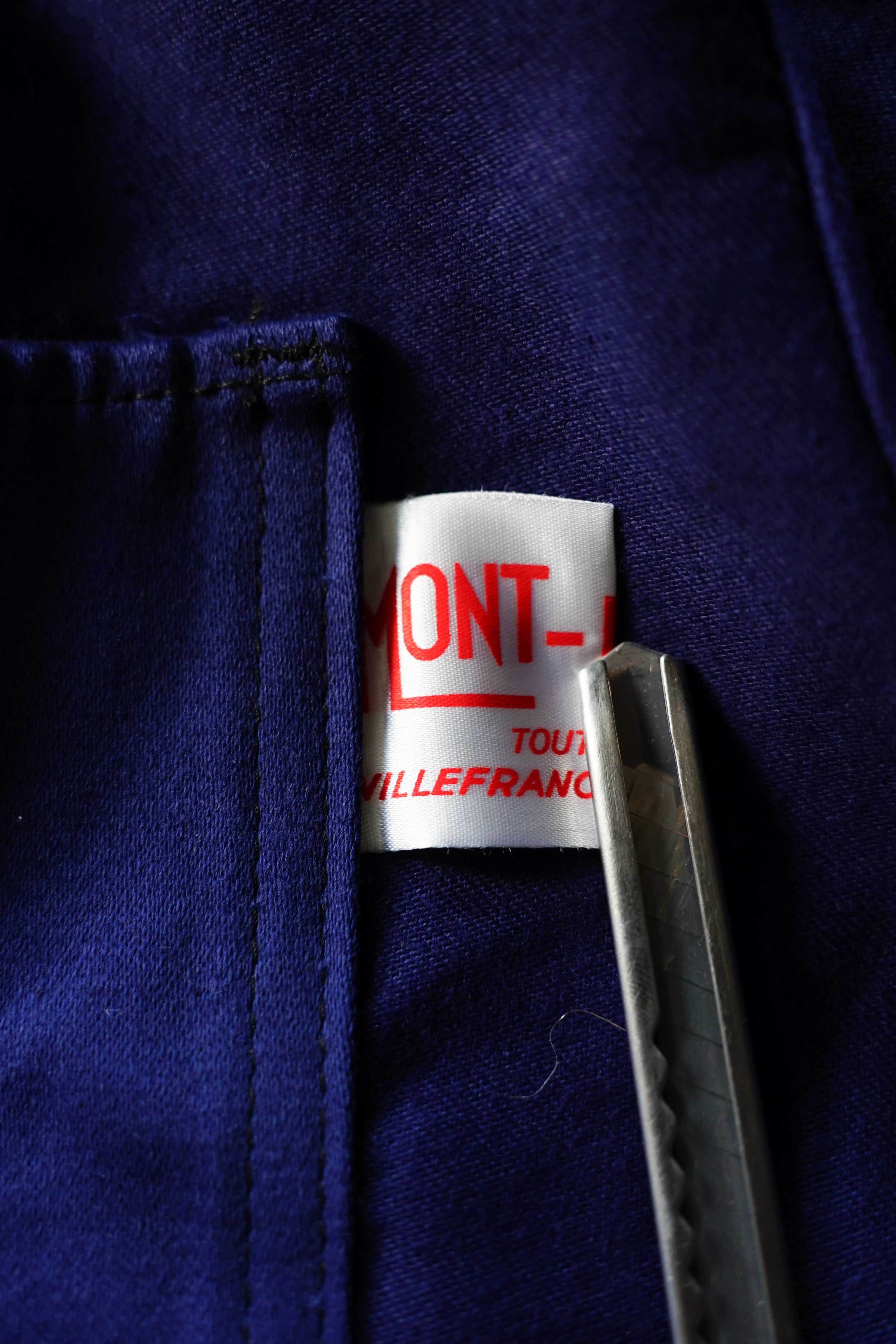 Deadstock] 50〜60's MONT-ROUGE Blue Moleskin Jacket | regnbage