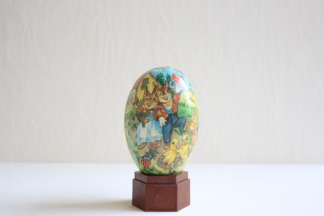 フランス ヴィンテージ 復活祭 イースターエッグ ペーパーボックス (大) N-04194