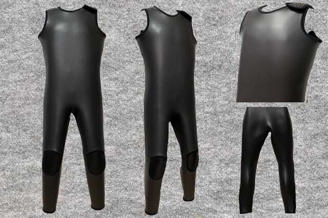 ダイビング両面スキン5mmロングジョン、胴切り（フルオーダー料込