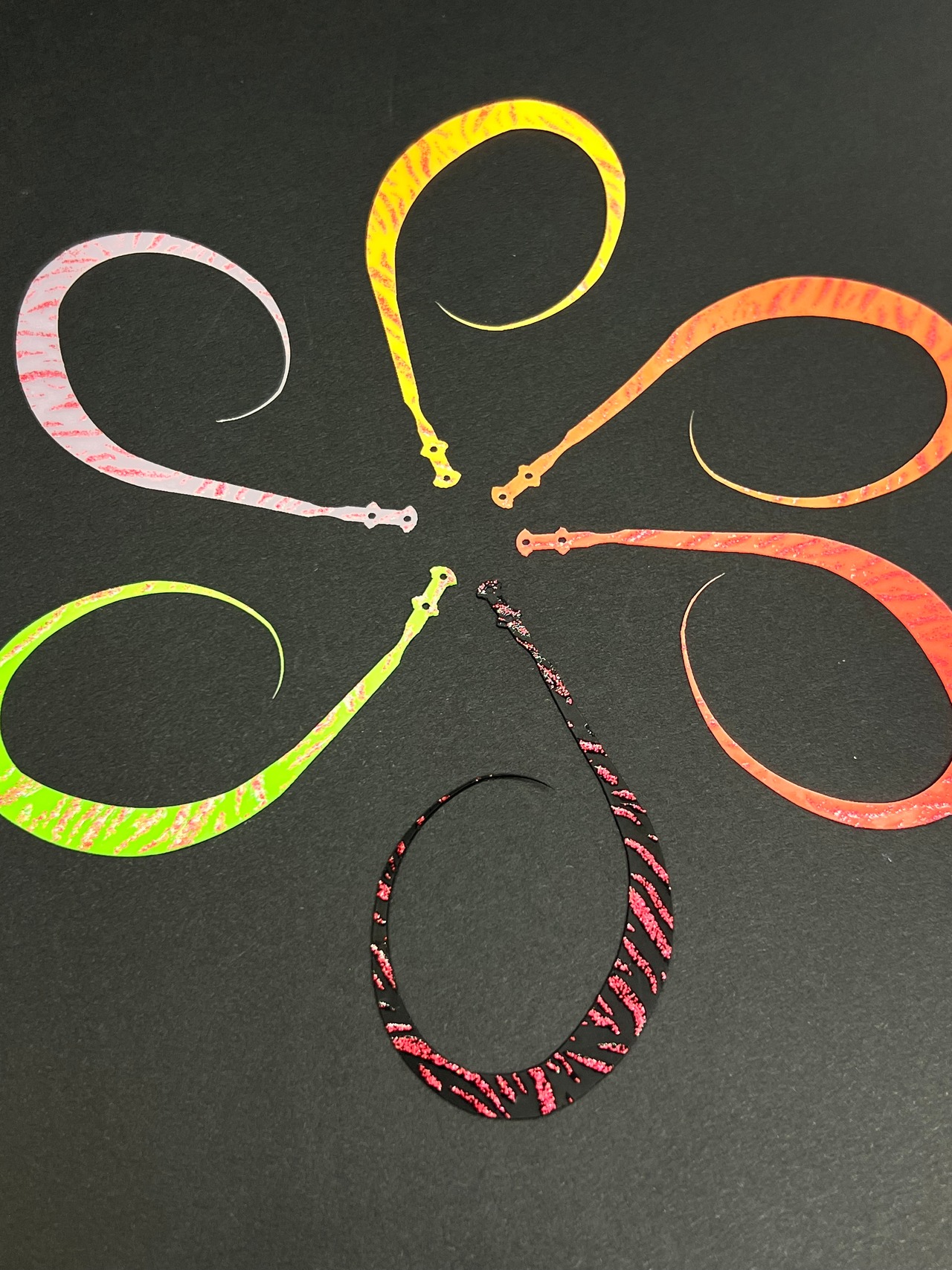 ATネクタイ レッドラメタイガー 3本セット