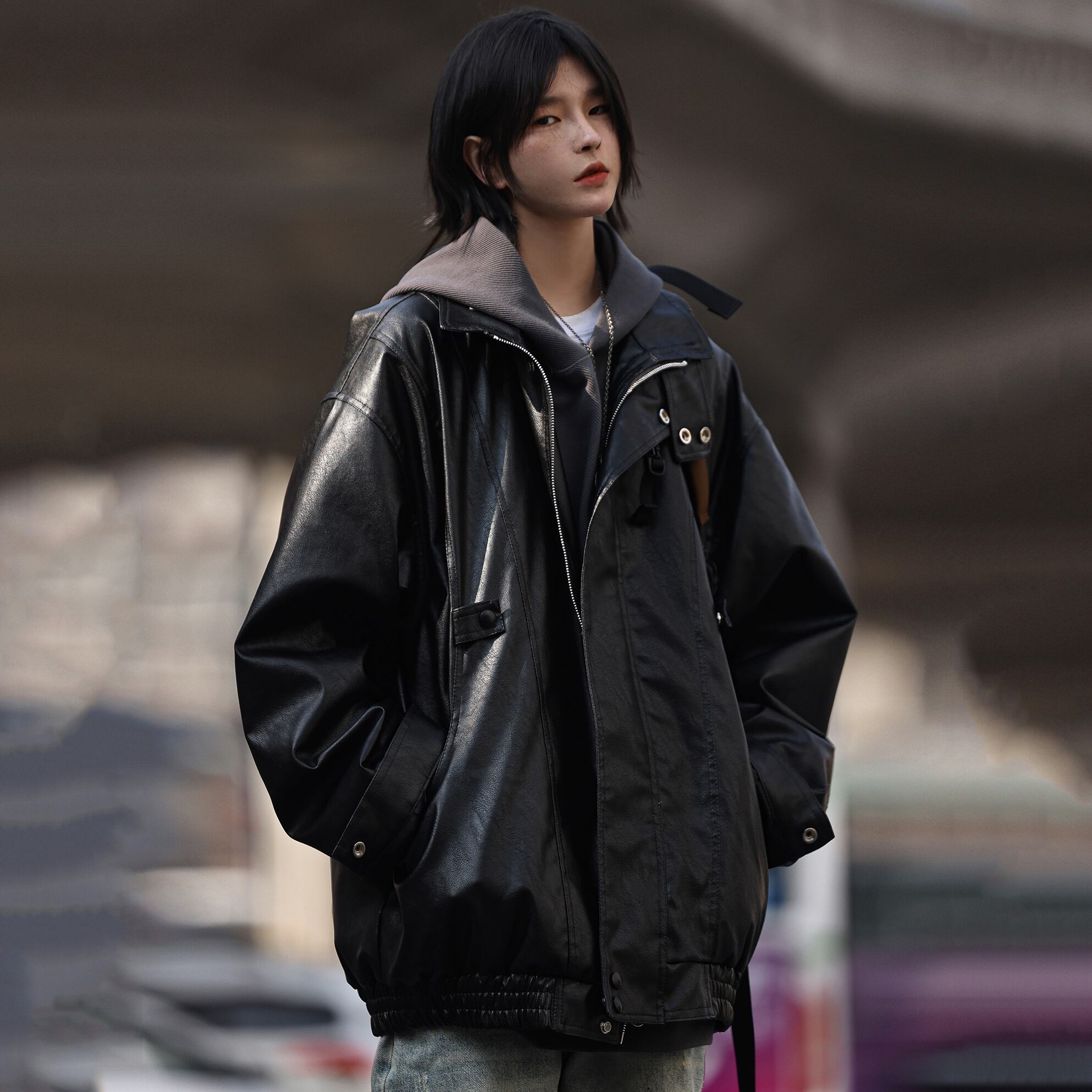 Nobodyknowsかっこいいブラックレザージャケット | mblueshop Nobodyknowsかっこいいブラックレザージャケット | mblueshop
