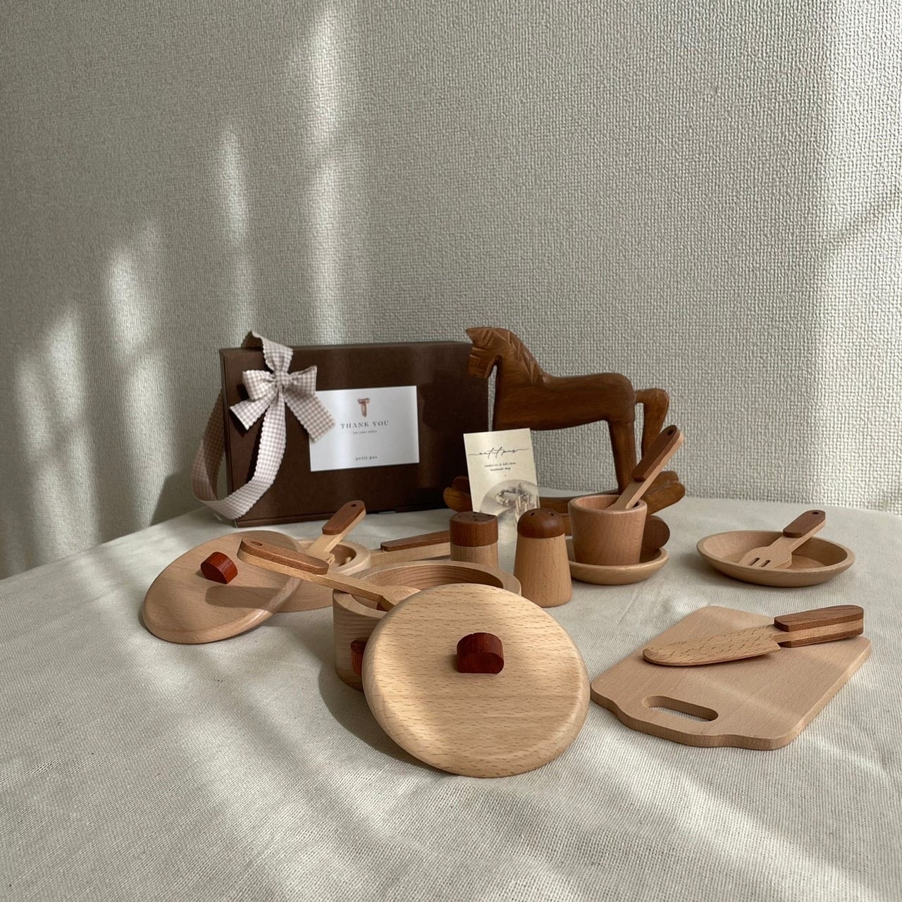 【予約】wooden kitchen set おままごとセット