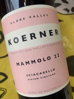 商品名：マンモーロ  2022　コーナー・ワイン　赤ワイン