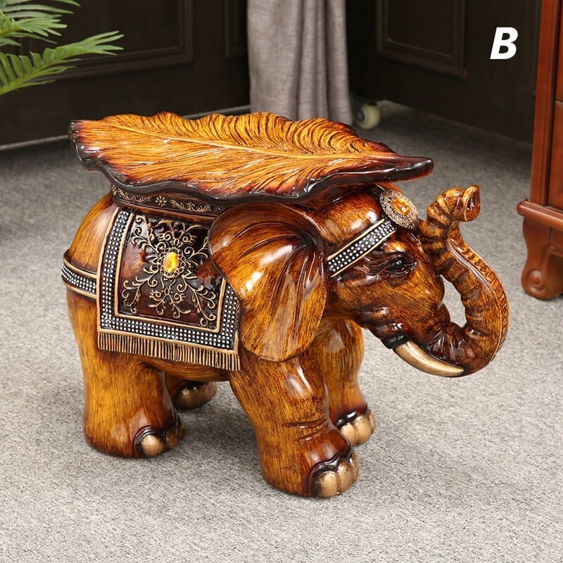 象の彫刻 木製テーブル 象の彫刻 木製テーブル 象の彫刻が施された木製テーブル